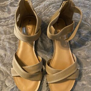 Me Too Beige Strappy Sandals